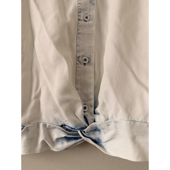 KUT From The Kloth Women's Tie Cropped Shirt Size M - Picture 4 of 5